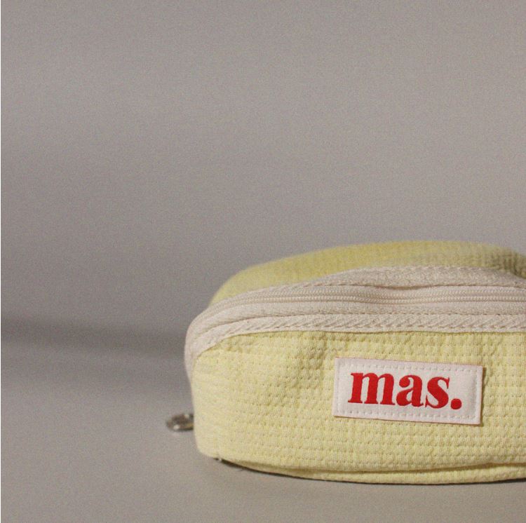 韓國Masmarulez - Hapoom pencil cosmetic pouch_Light yellow